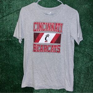 Cincinnati Bearcats Gray Shirt YOUTH L Gen2 tag Ohio College Football